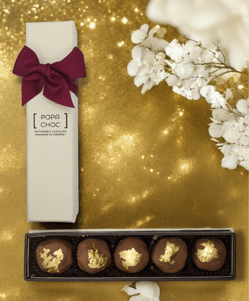 Gold leaf truffles