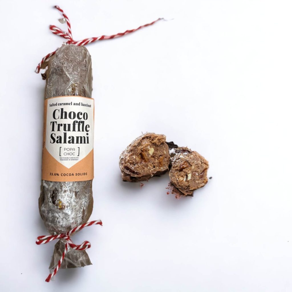Salted caramel chocolate salami