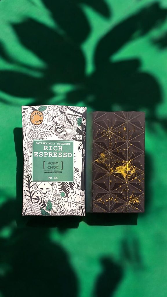 Espresso coffee chocolate truffle bar